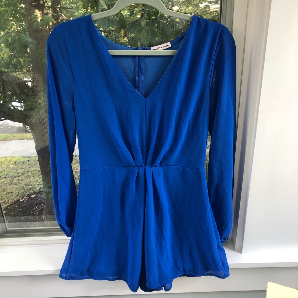 Blue romper long sleeve